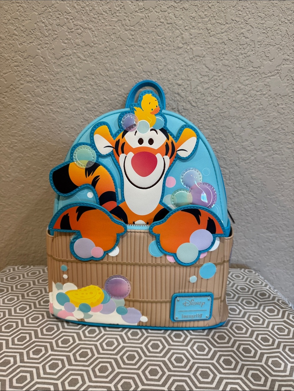 Disney Loungefly Tigger Bubble bath time mini backpack
